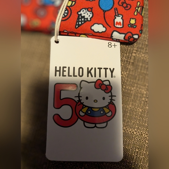 NEW Loungefly Sanrio Hello Kitty 50th Anniversary Allover Print Wristlet - Picture 9 of 11